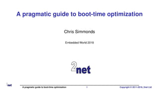 Reducing boot time in embedded Linux | PPT