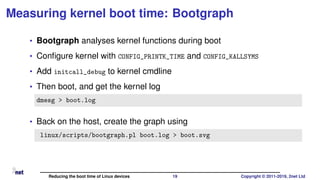 Reducing the boot time of Linux devices | PDF
