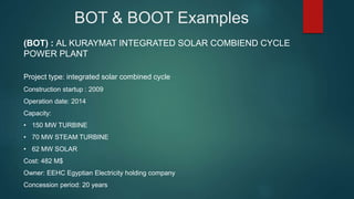 BOOT, BOT, Management Contracts & Turnkey PROJECTS | PPTX