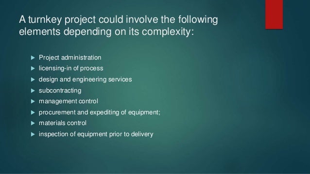 BOOT, BOT, Management Contracts & Turnkey PROJECTS