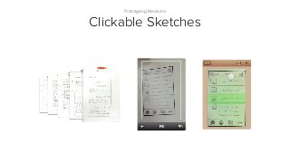 Prototyping Mediums
Clickable Sketches
 