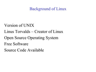 Bootcamp linux commands | PPT