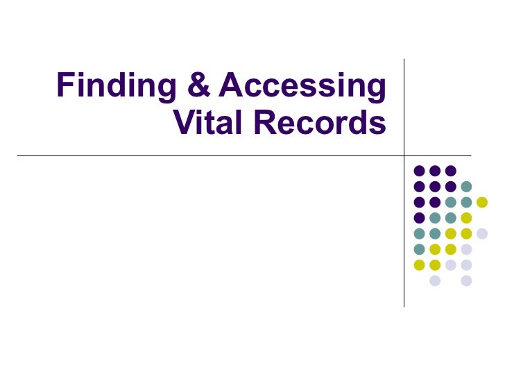 vital records vital records