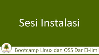 Linux & OSS Bootcamp Dar El-Ilmi 2021