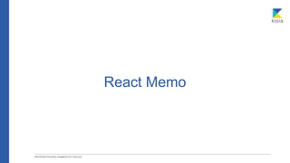 React Memo
 