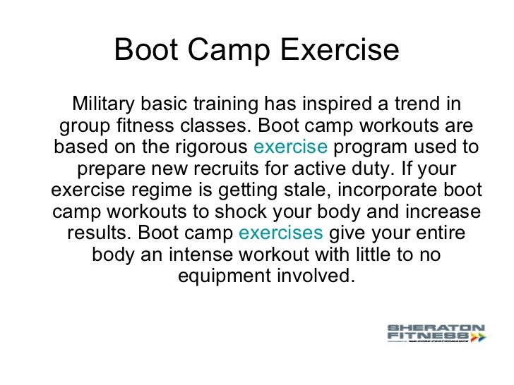 Boot camp exercise