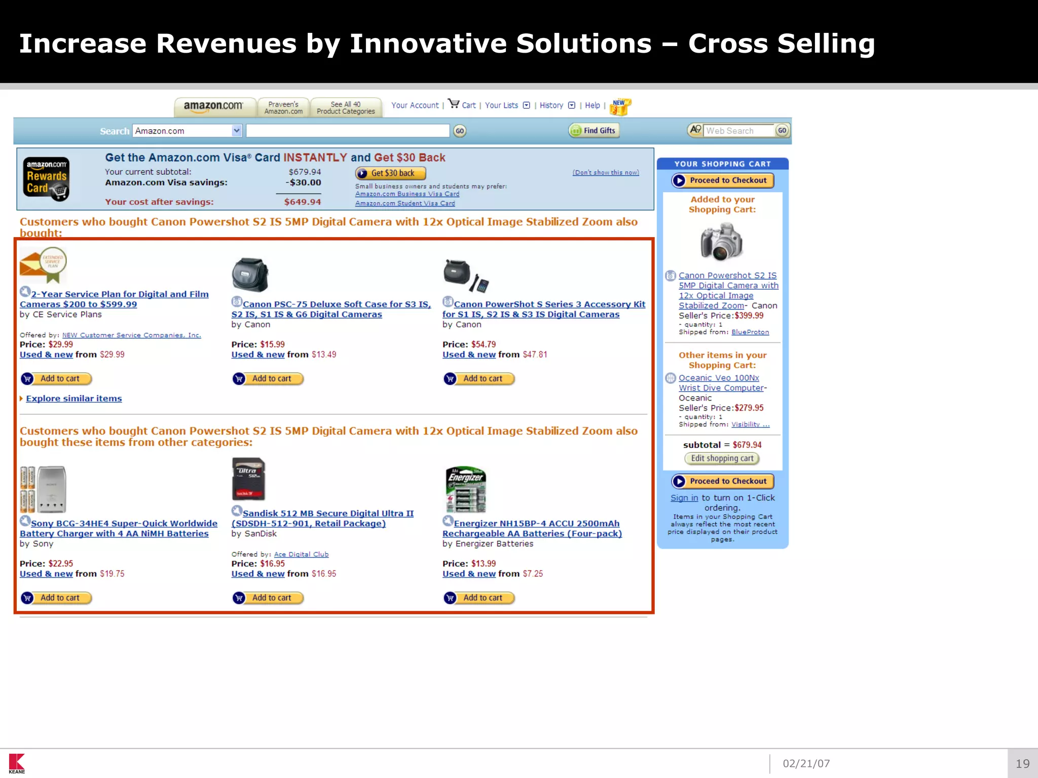 1902/21/07
Increase Revenues by Innovative Solutions – Cross Selling
 
