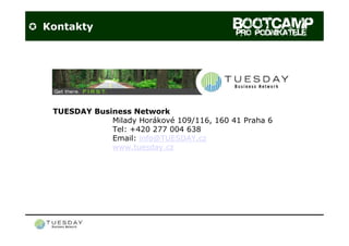 BOOTCAMP pro podnikatele - představení 2009