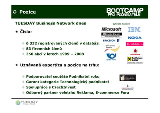 BOOTCAMP pro podnikatele - představení 2009