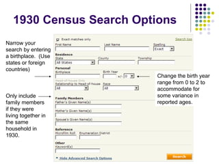 Federal Census Records 1790-1930