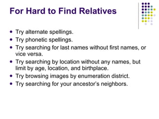 Federal Census Records 1790-1930