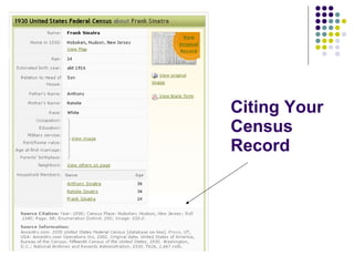 Federal Census Records 1790-1930
