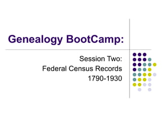 Federal Census Records 1790-1930