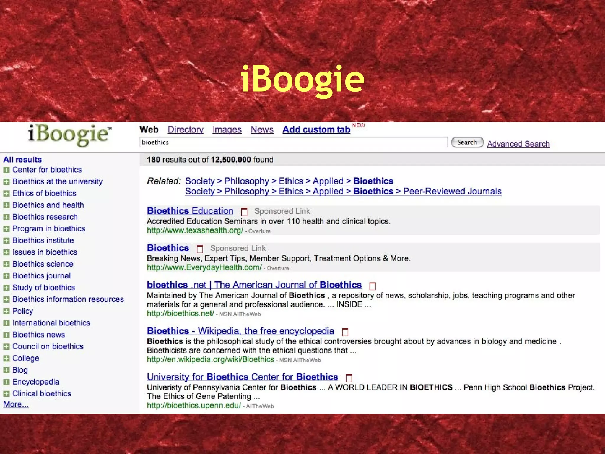 iBoogie Bioethics - concepts 