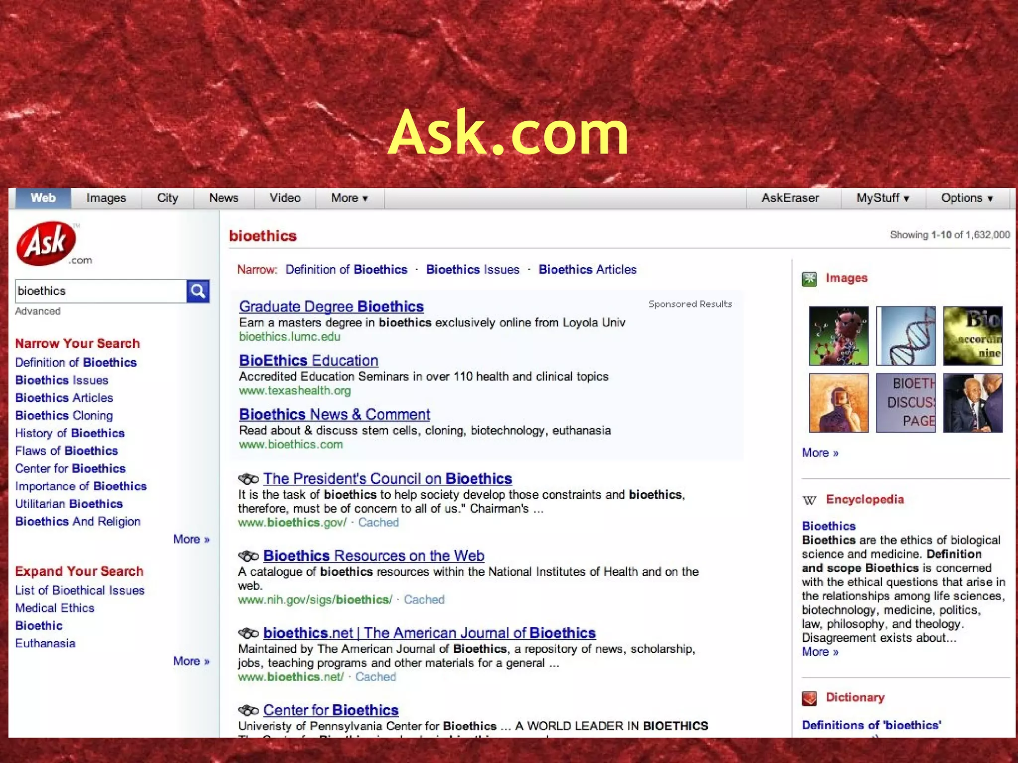 Ask.com Bioethics - concepts, images, and more 