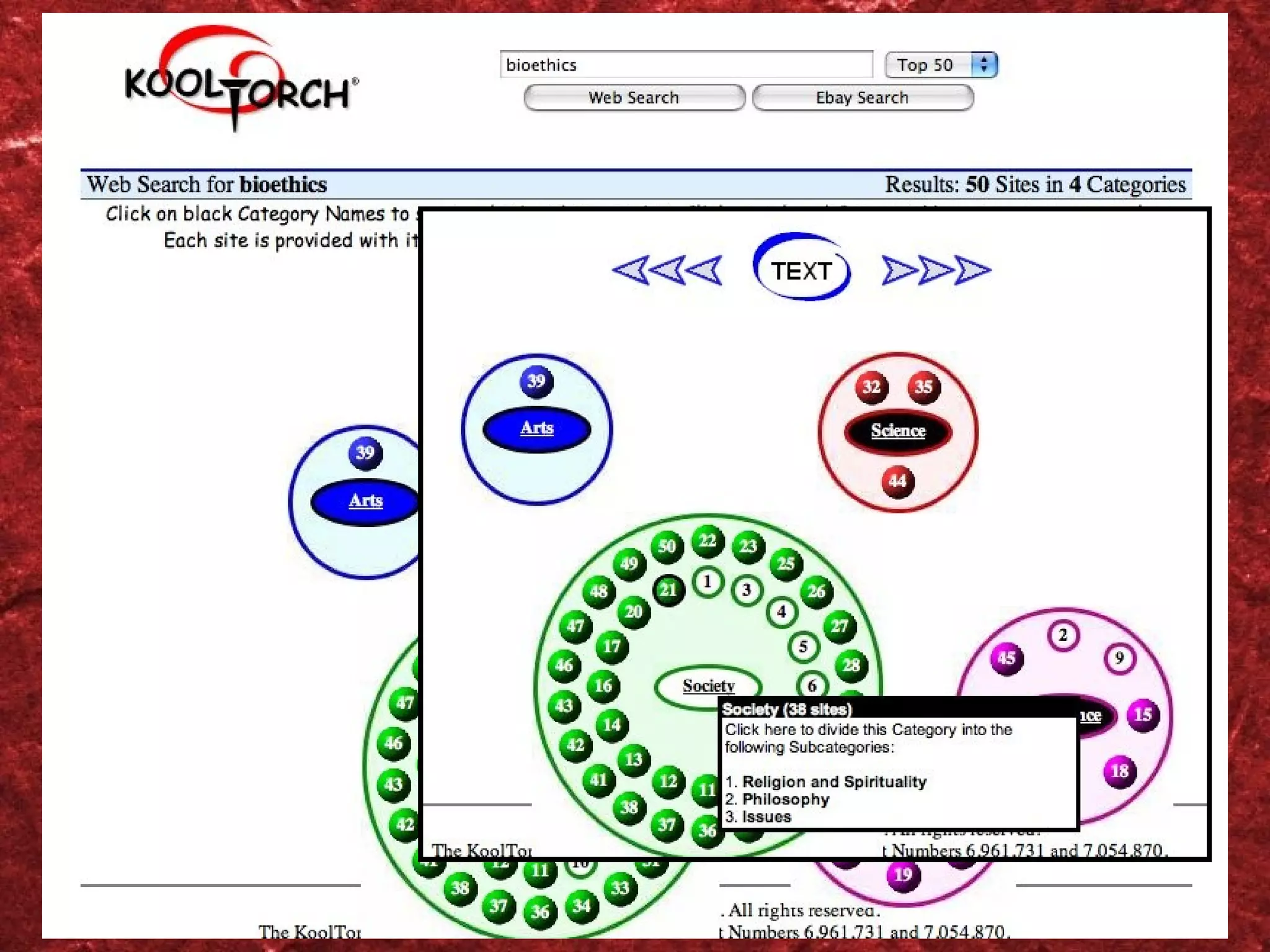 KoolTorch Bioethics - 2, navigation 