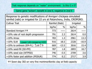 Virtual Crop Modeling for Genetic Improvement and Understanding G x E Interactions