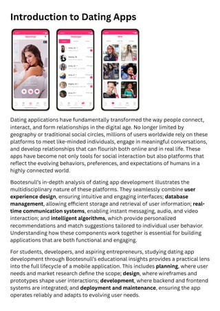 Dating App Development by Bootesnull Company | PDF