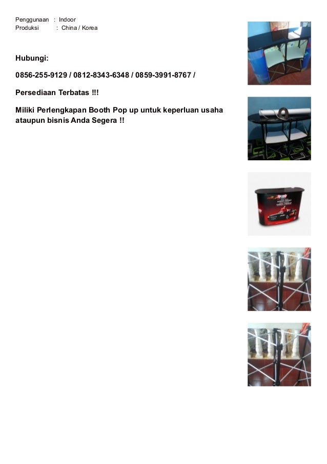 Booth pameran  booth pop up counter - meja promosi