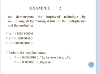 Booths Multiplication Algorithm | PPT | Physics | Science