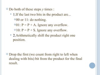 Booths Multiplication Algorithm | PPT