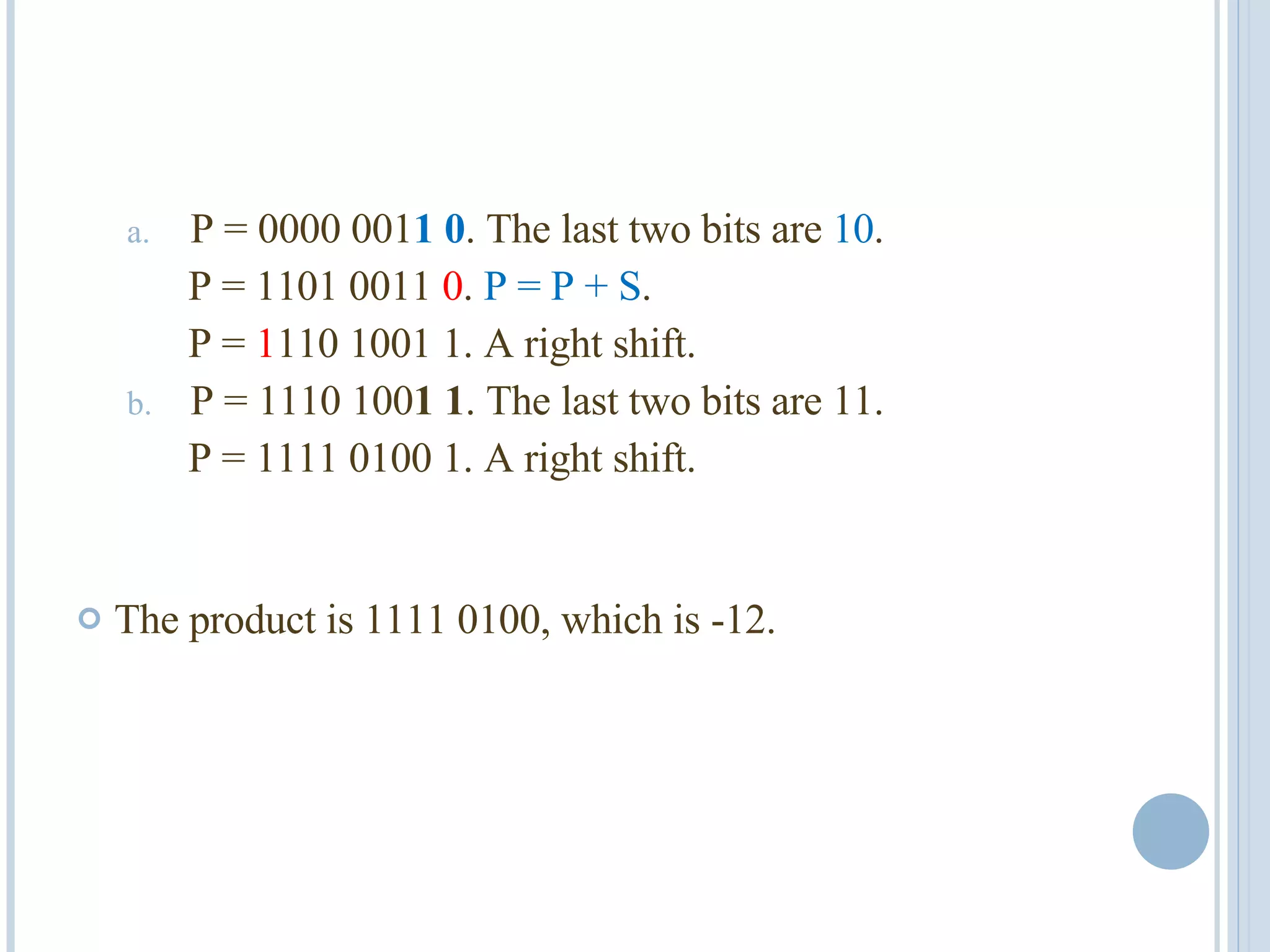 Booths Multiplication Algorithm | PPT