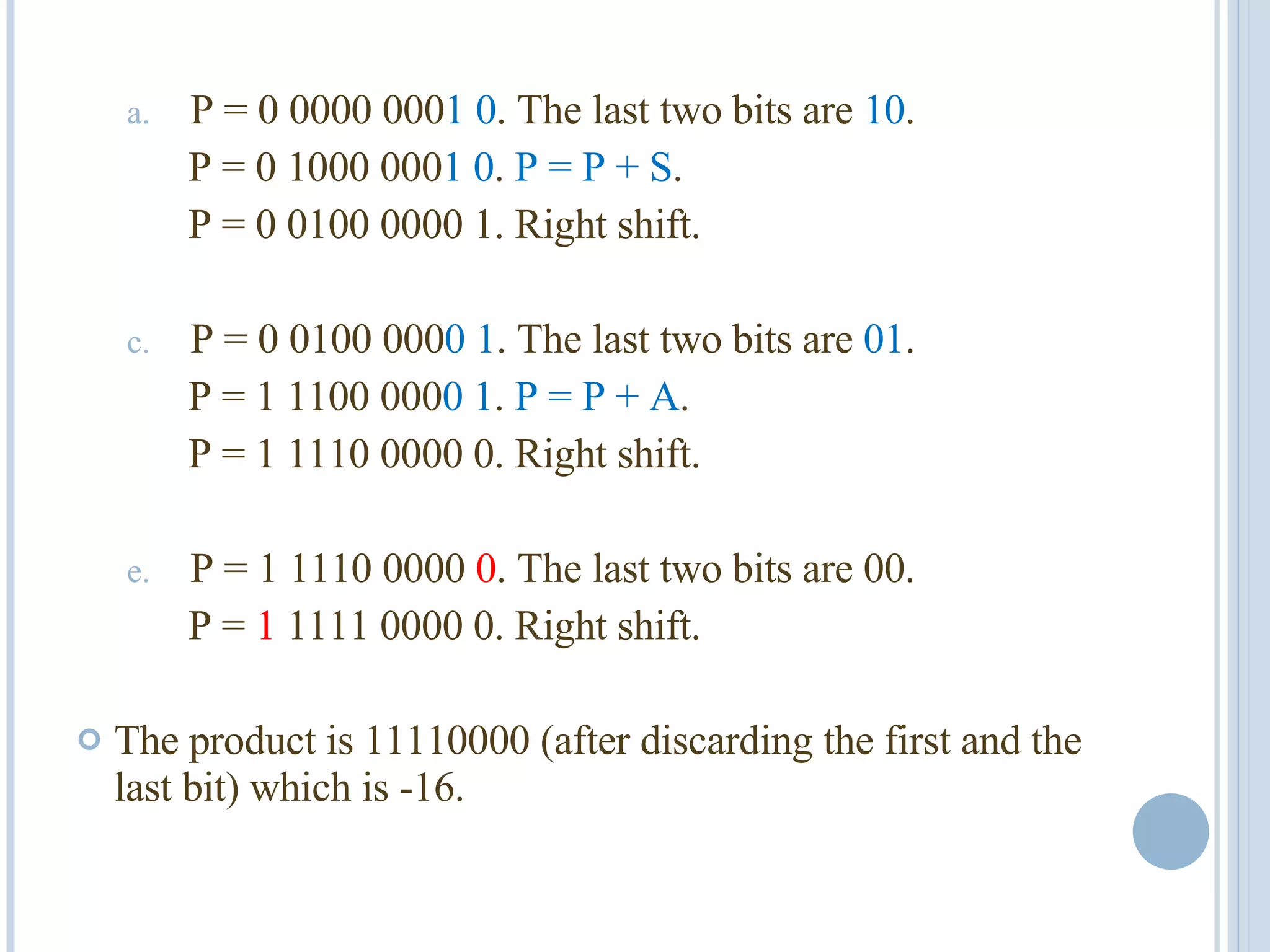 Booths Multiplication Algorithm | PPT