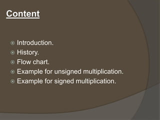 Booth’s algorithm.(a014& a015) | PPTX