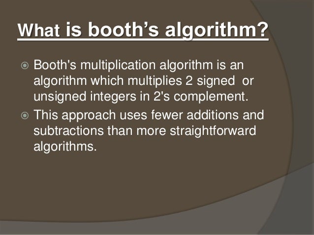 booths algorithm c program booths algorithm c program