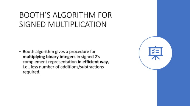 Booth's Algorithm Fully Explained With Flow Chart PDF | PPT