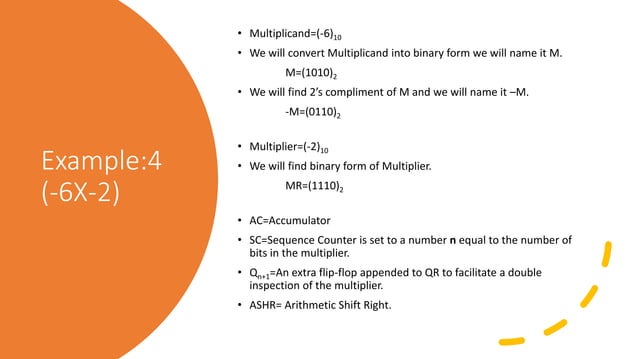 Booth's Algorithm Fully Explained With Flow Chart PDF