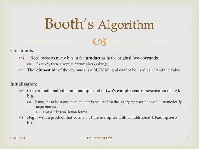 Booth's algorithm image.