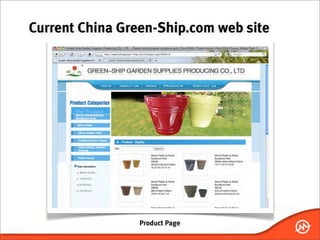 Current China Green-Ship.com web site




                 Product Page
 