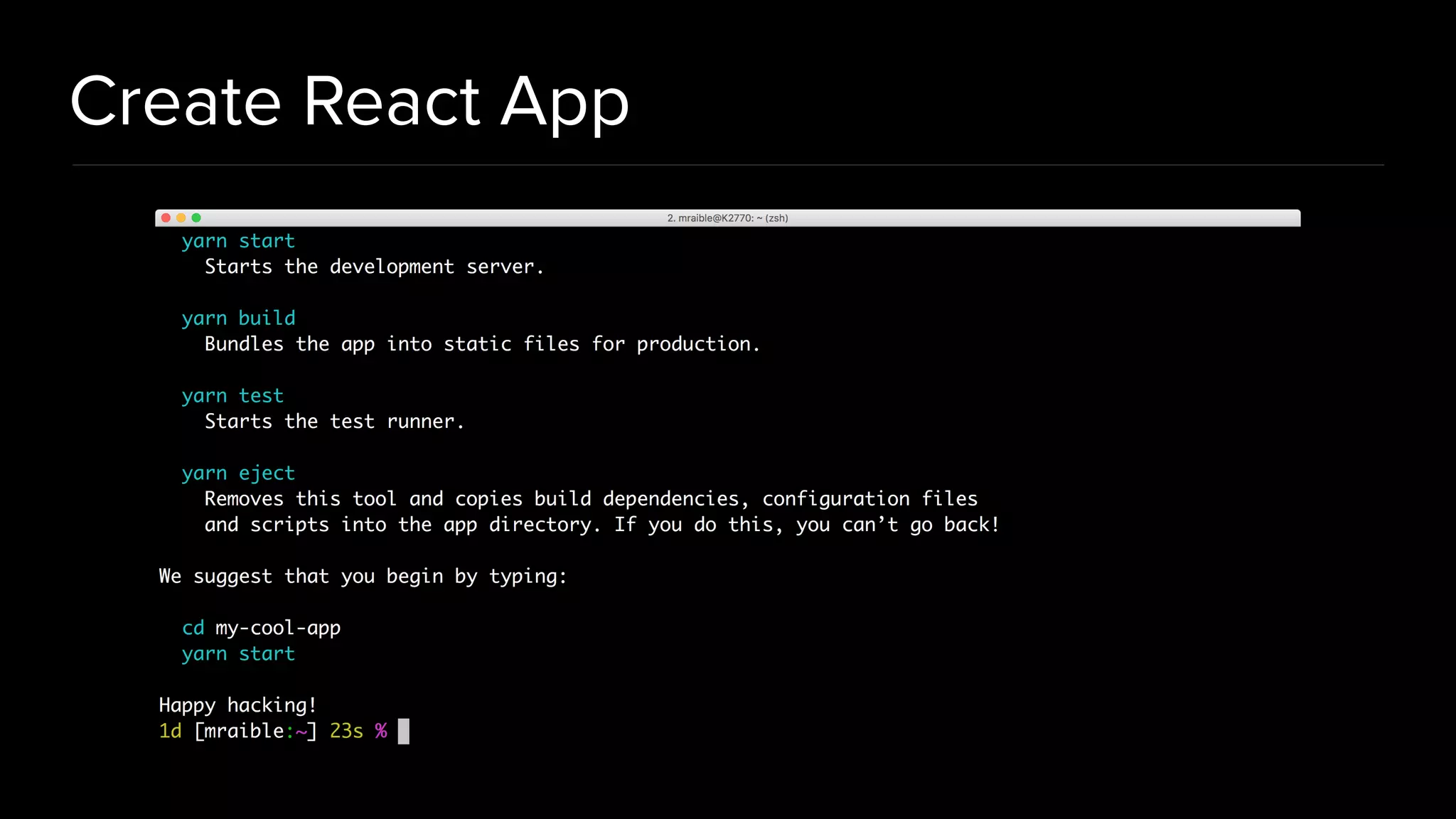 Create React App
 