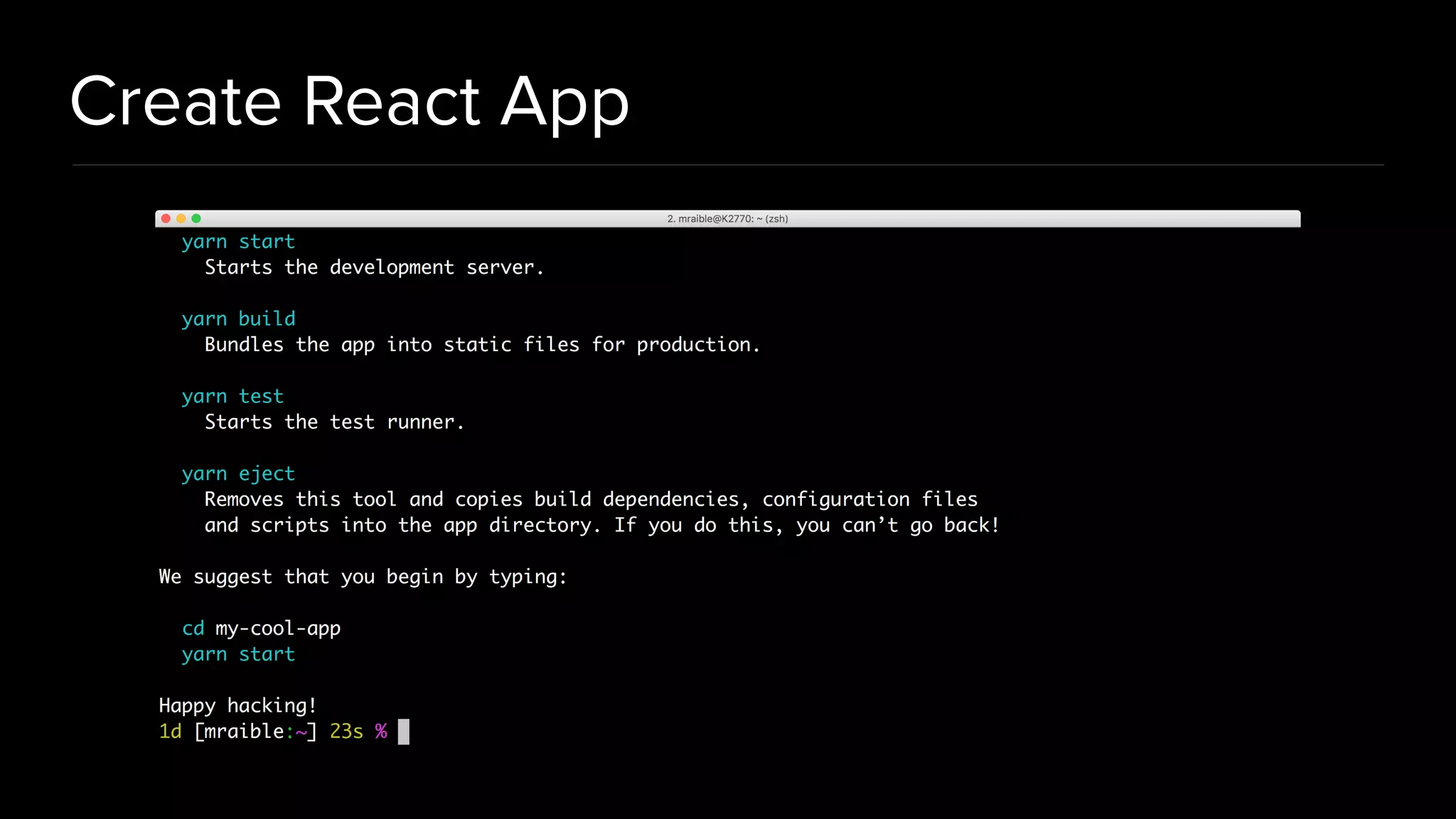 Create React App
 