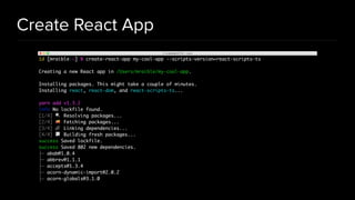 Create React App
 