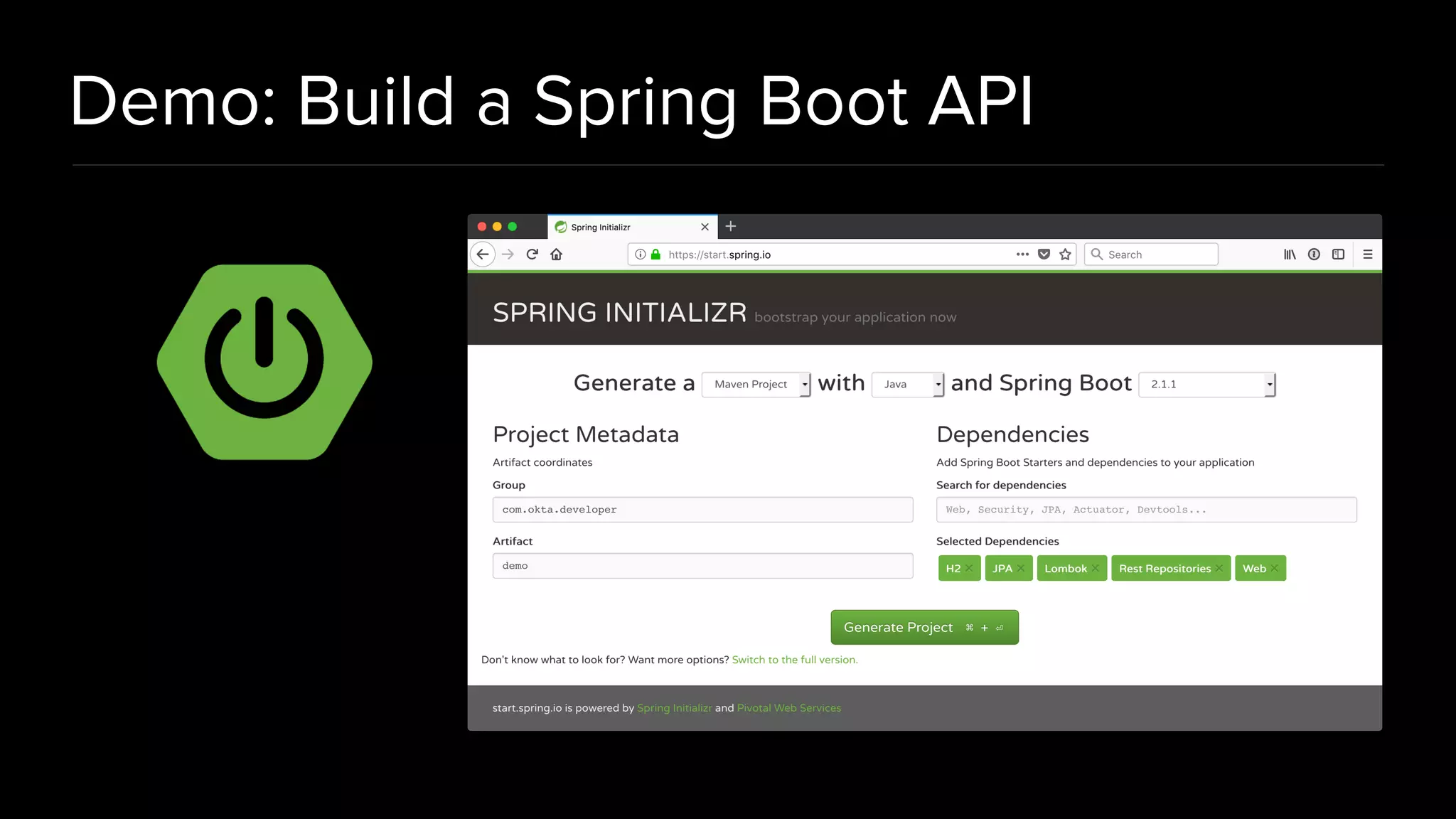 Demo: Build a Spring Boot API 