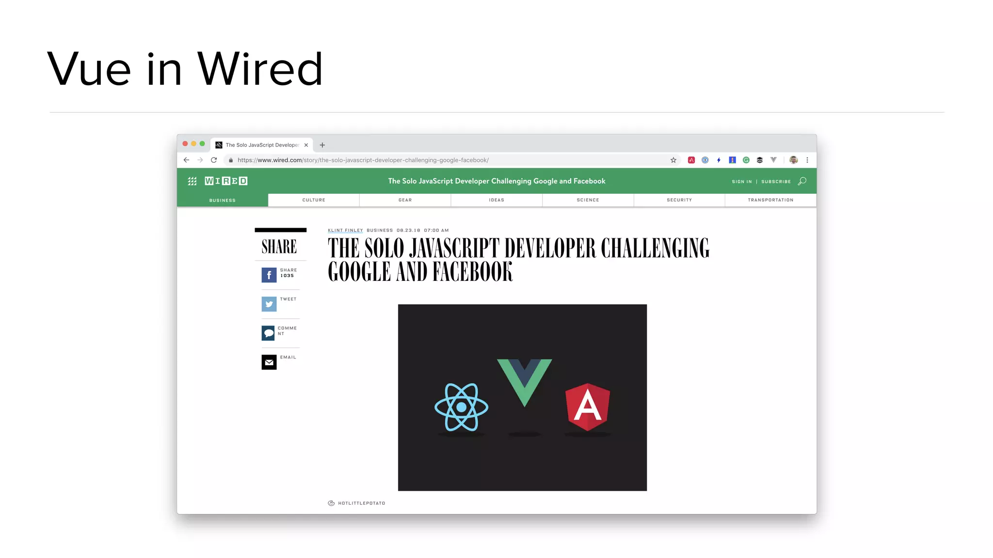@spring_io #springio17 Vue in Wired 