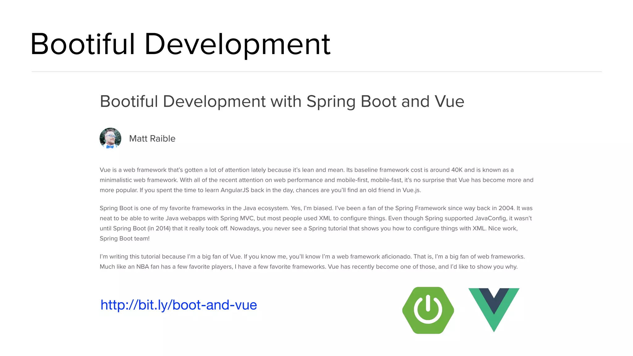 Bootiful Development http://bit.ly/boot-and-vue 