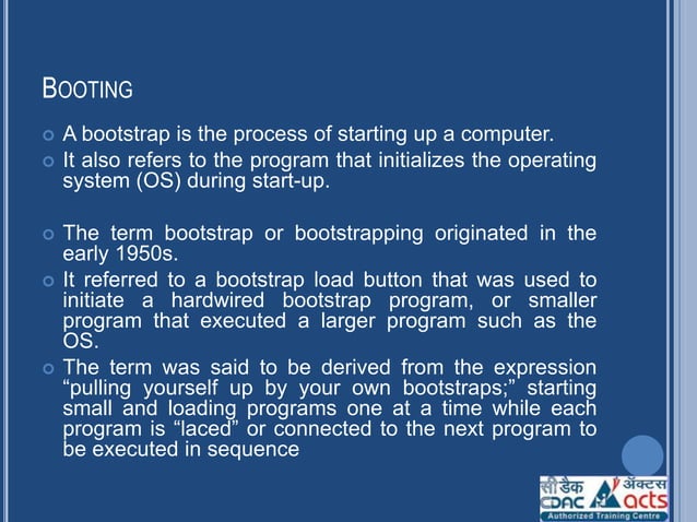 Booting Process OS | PPTX