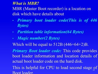 BOOTING.ppt | Operating Systems | Computer Software and Applications