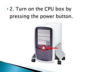 Computer Cpu Button Prinmtable Booting Up And Shutting Down Computer | PPT