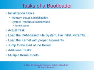 Tow Boot Bootloader Details on Bootloaders in Embedded LInux | PDF