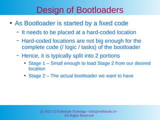 Details on Bootloaders in Embedded LInux | PDF