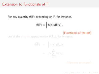 Statistics (1): estimation, Chapter 2: Empirical distribution and 