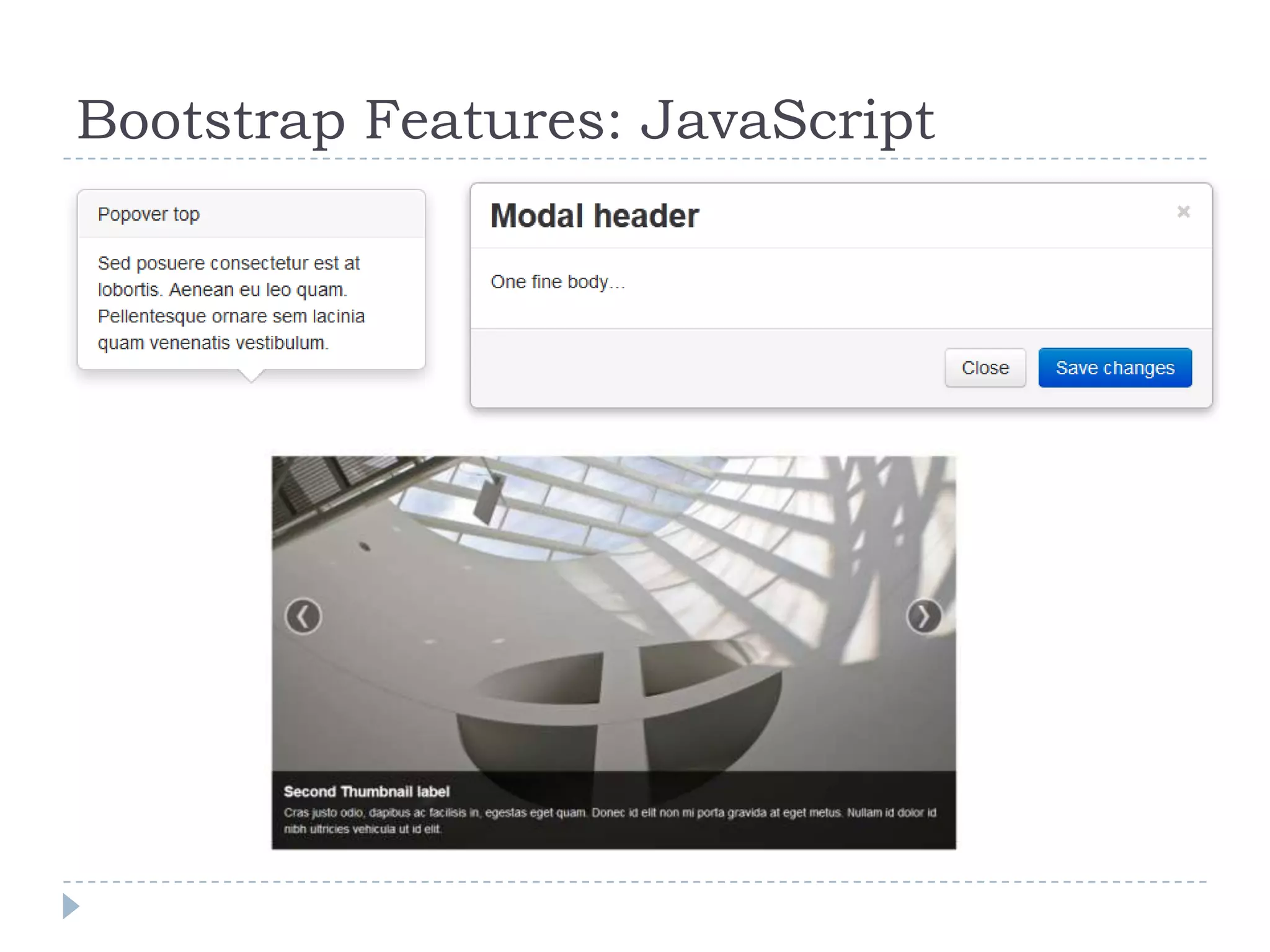 Bootstrap Features: JavaScript
 