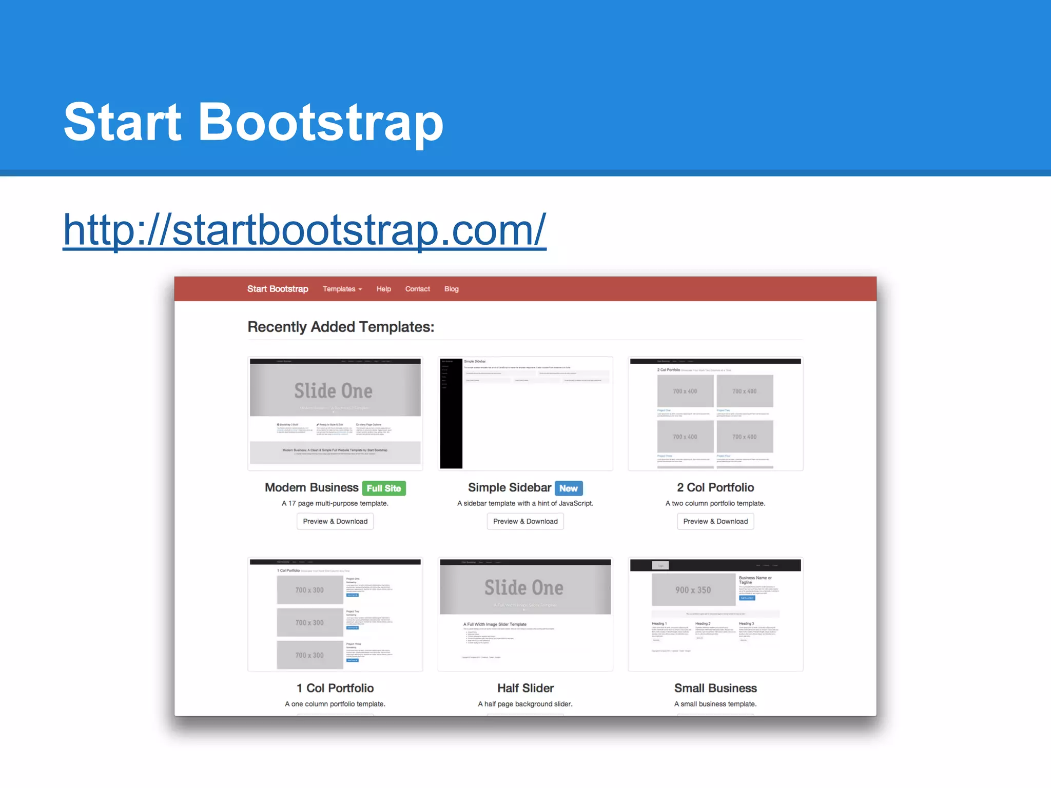 Start Bootstrap
http://startbootstrap.com/
 