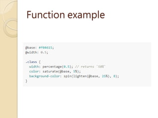 Function example
 