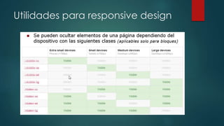 Utilidades para responsive design
 