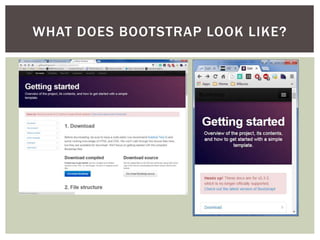 WHAT DOES BOOTSTRAP LOOK LIKE?
 